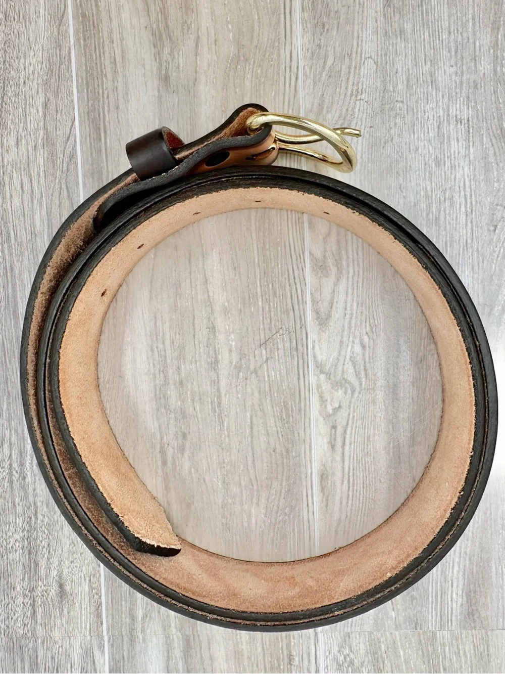 Western Eagle Tooled Leather Belt Full Grain Cowhide Handmade Heavy Duty  Sz 42